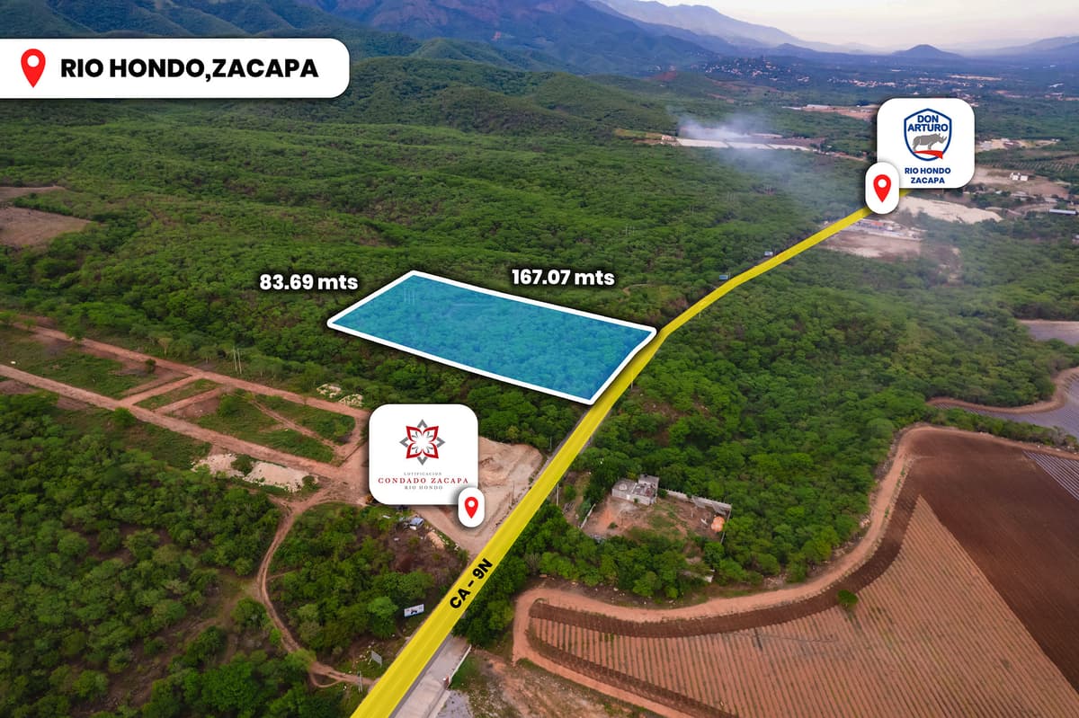 En Renta Terreno Comercial Rio Hondo Zacapa  - foto 1